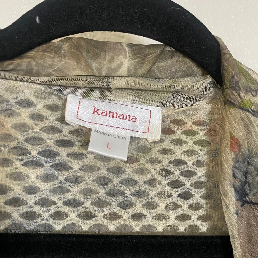 Kamana Earthy Artsy Fairy Grunge Avant Garde Boho Lagenlook‎ Patchwork Duster L